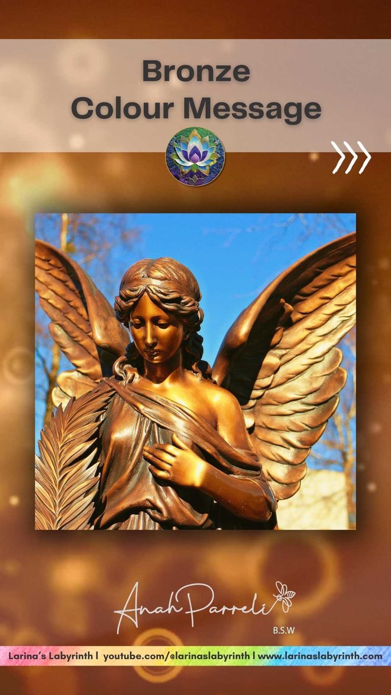 Colour message: Power of Bronze (yellow Brown). Colour Healing, Color Healing
