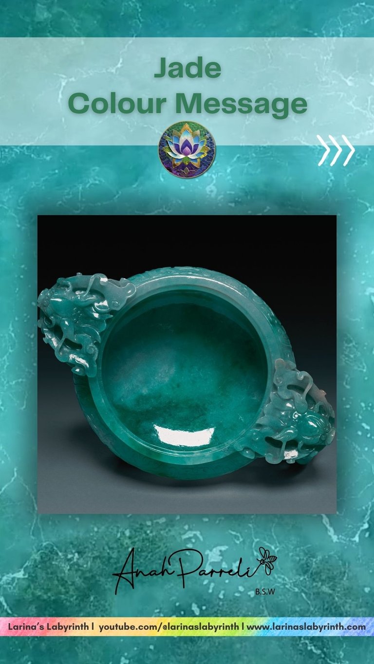 Colour Messenger: Power Of Jade Green. Colour Healing; color healing