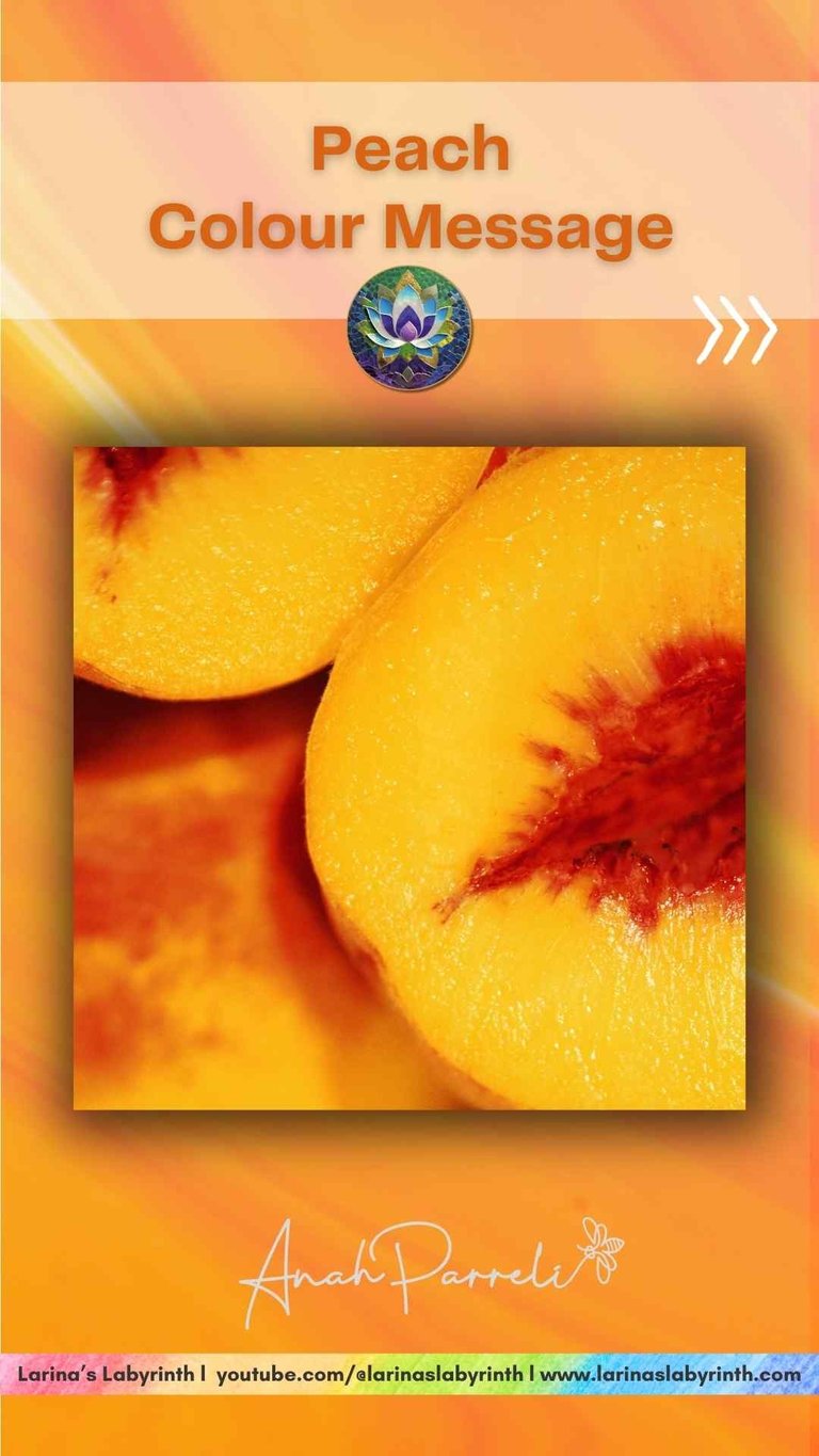 Colour message: Power of Peach yellow. Colour Healing, Color Healing