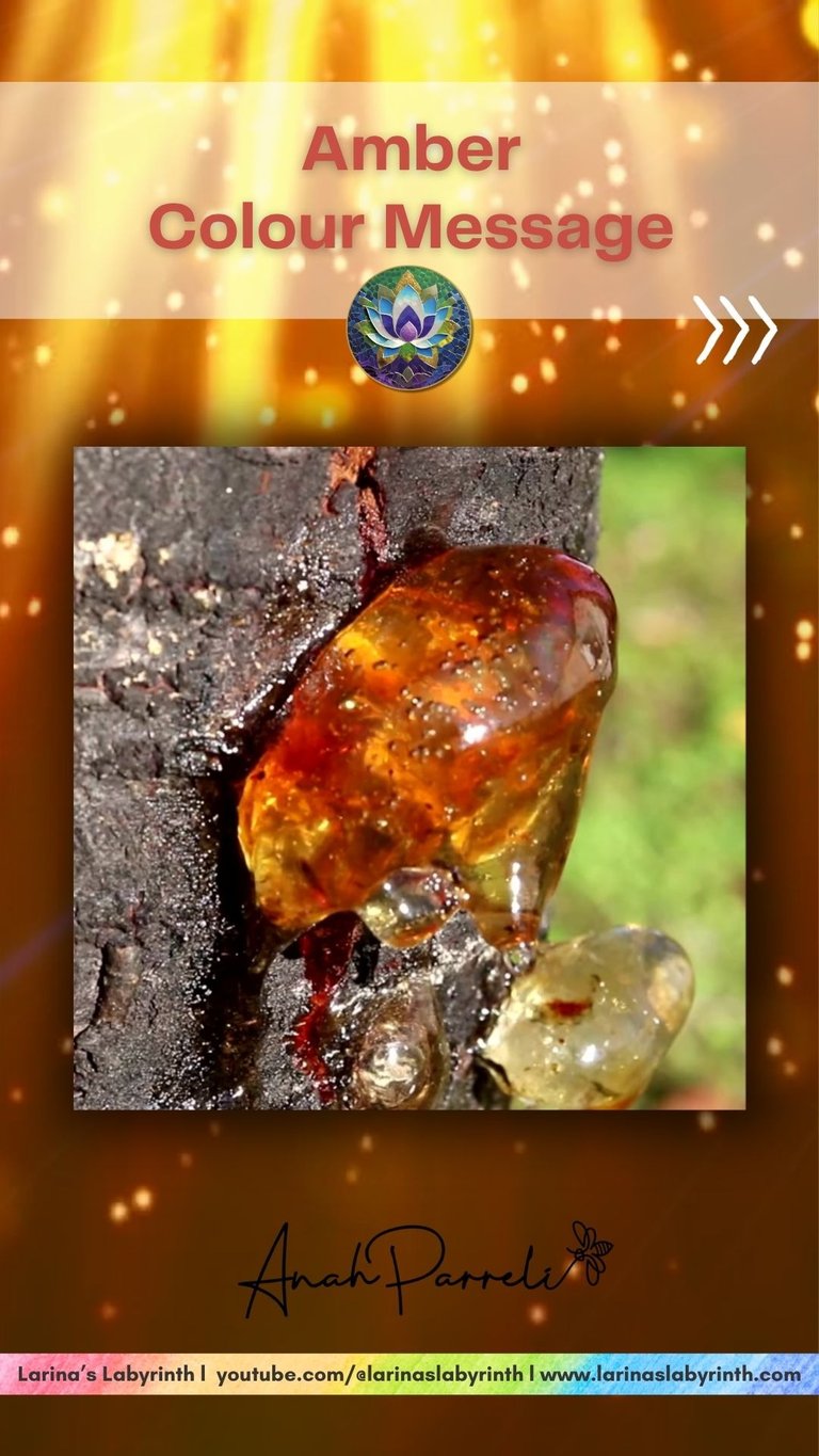 Colour message: Power of Amber Gold Yellow. Colour Healing, Color Healing