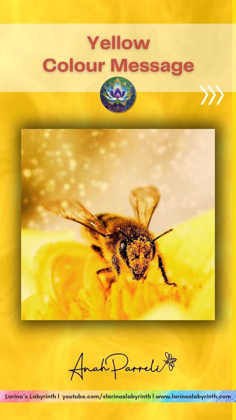 Colour message: Power of Yellow (bright) . Colour Healing, Color Healing