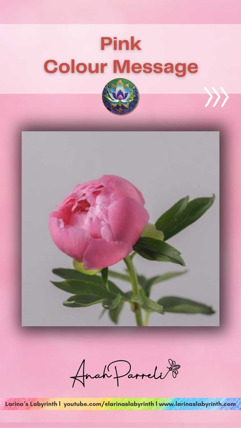 Colour message: Power of Pink. Colour Healing, Color Healing