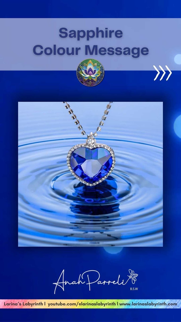 Colour Messenger: Power Of Sapphire Blue. Colour Healing; color healing