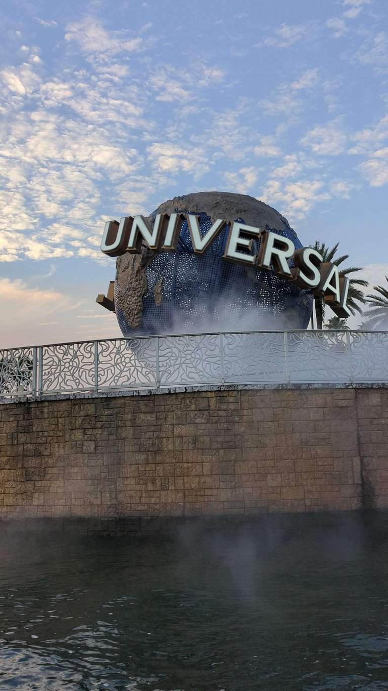 Universal globe sign at Universal Orlando Resort in Florida