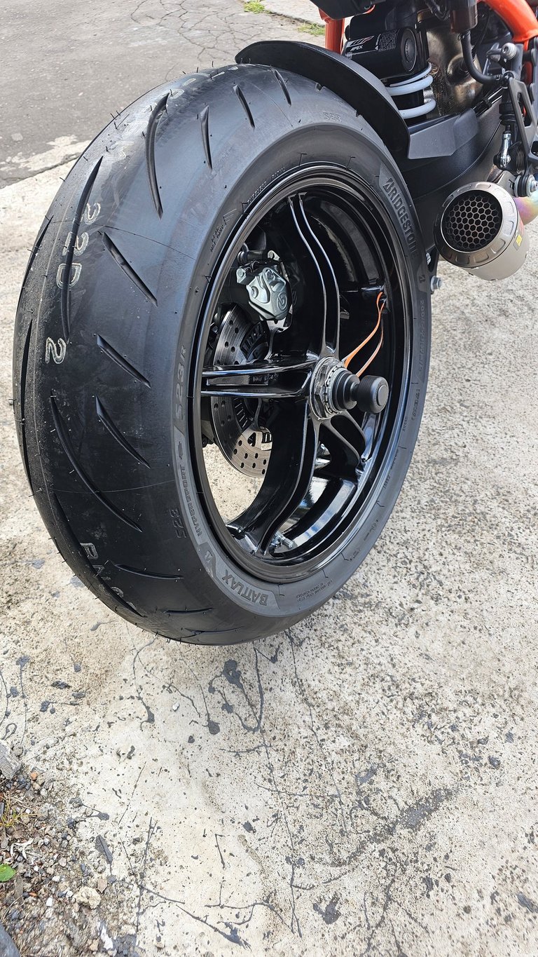 Image of a Rear Motorbike Tyre