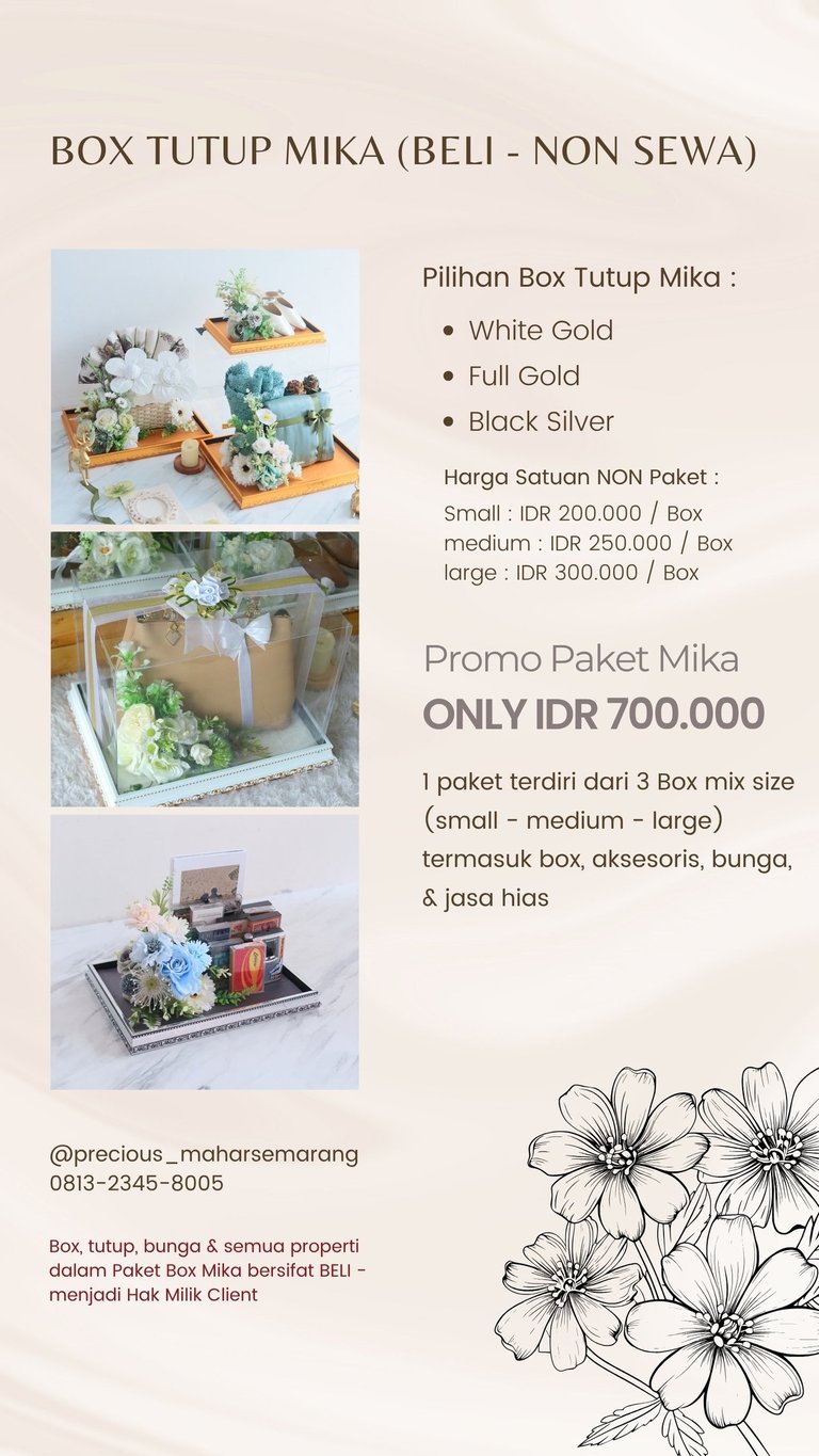 box mika seserahan semarang