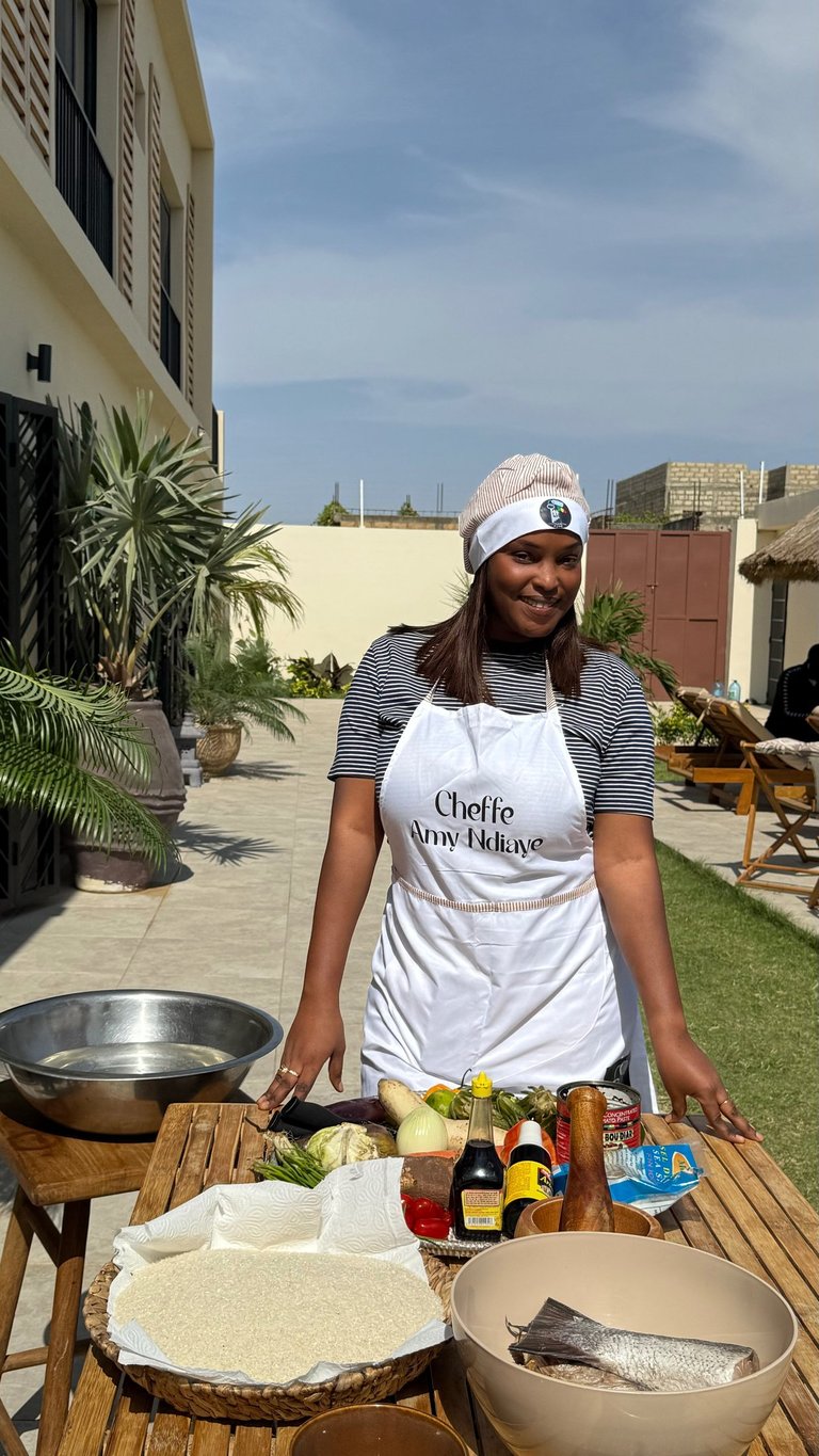 cheffe cuisinière préparant un cours de cuisine