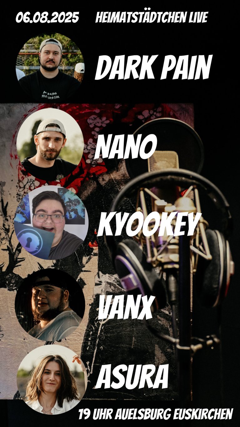 Konzertplakat Heimatstädtchen Live