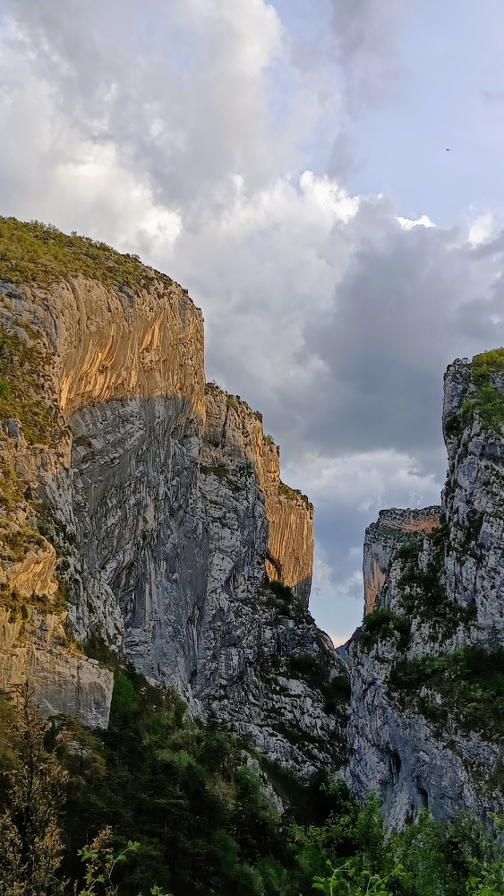 Gorges du Verdon au soleil couchant