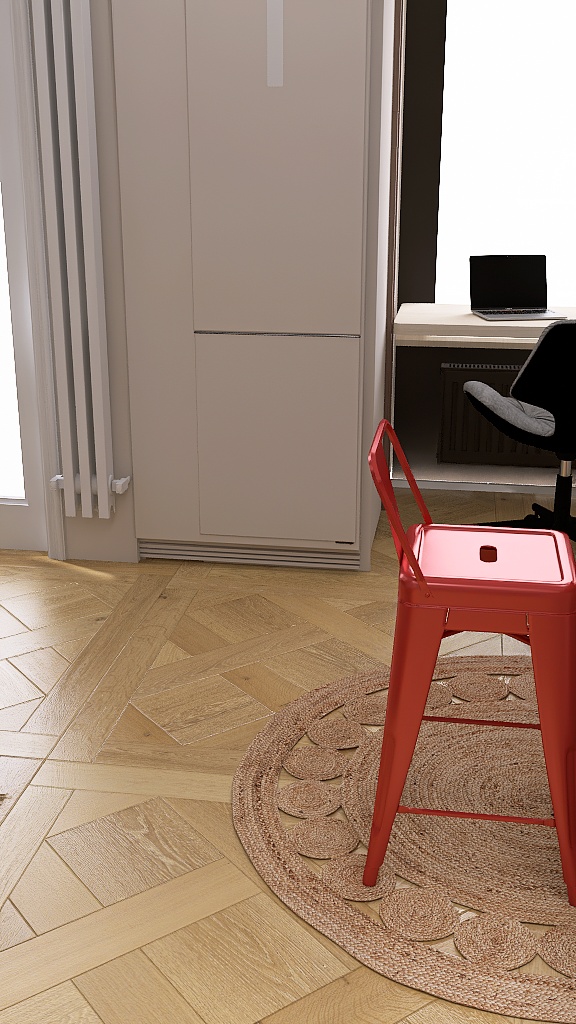 дизайн квартиры-студии в современном стиле