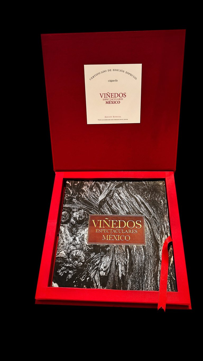 Libro Viñedos Espectaculares México en su estuche certificado