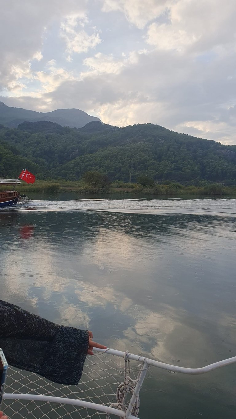 a boat in river