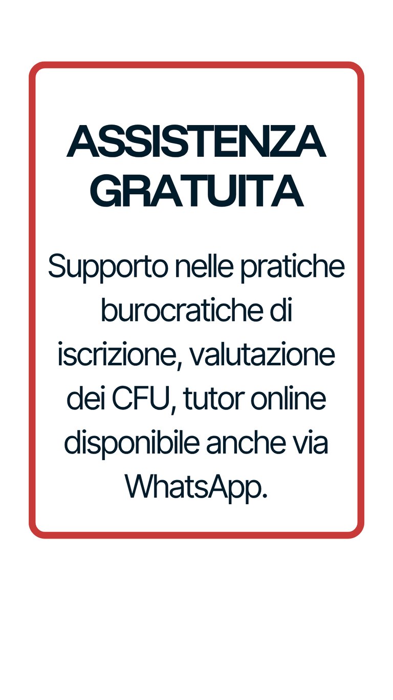 Card Assistenza gratuita Polo Didattico ID&M