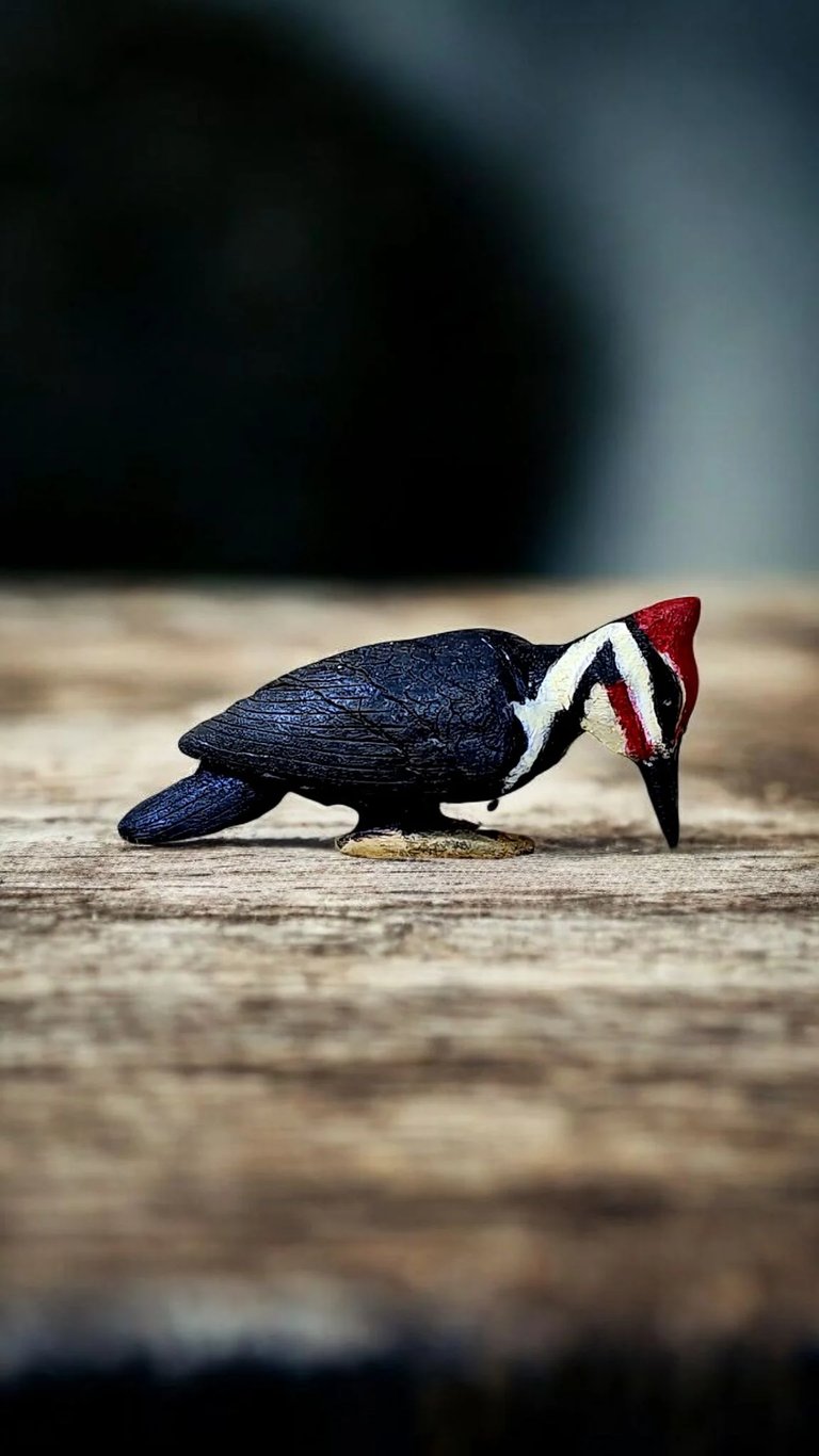 Woodpecker carved by Jeffrey Rain