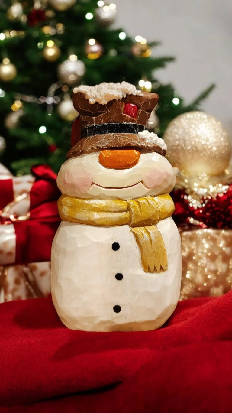 Carved Snowman J. Smith