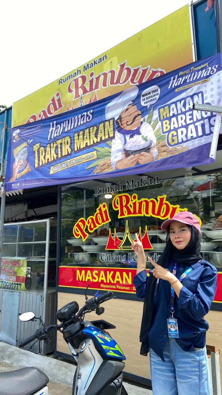 Rumah Makan Padi Rimbun, Haarumas Traktir Makan