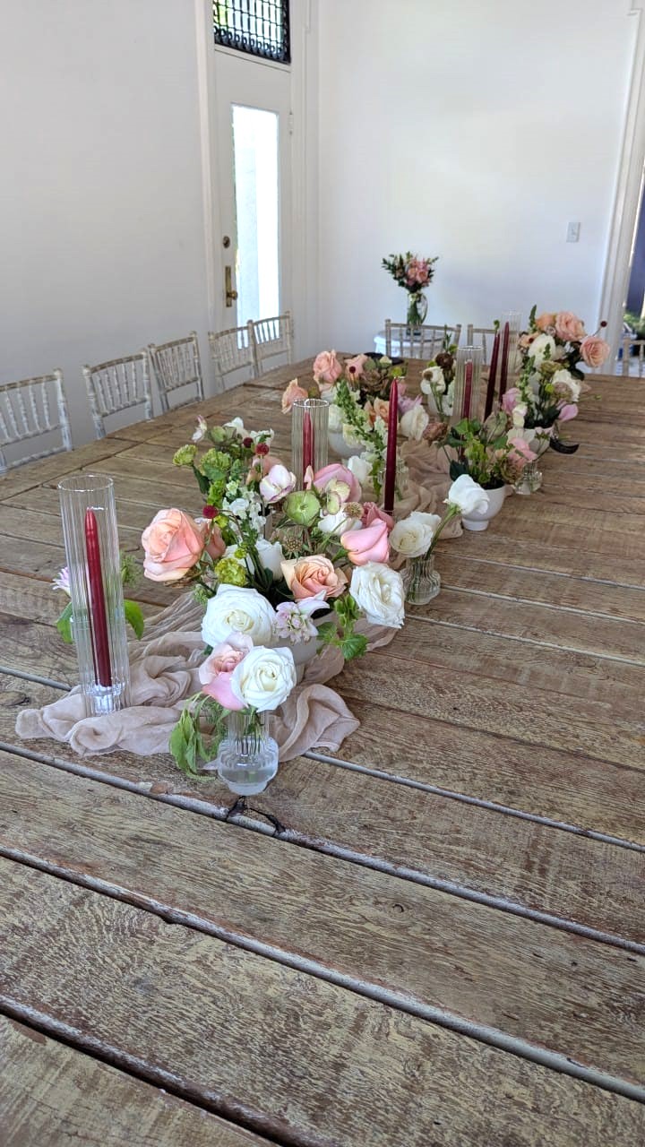 Centro de mesa imperial diseño floral Amor de Flores