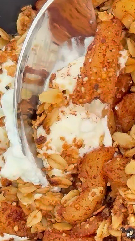 Healthy Apple Crumble Ready