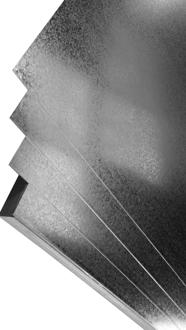 Lamina de acero galvanizado. Aceros Estructurales