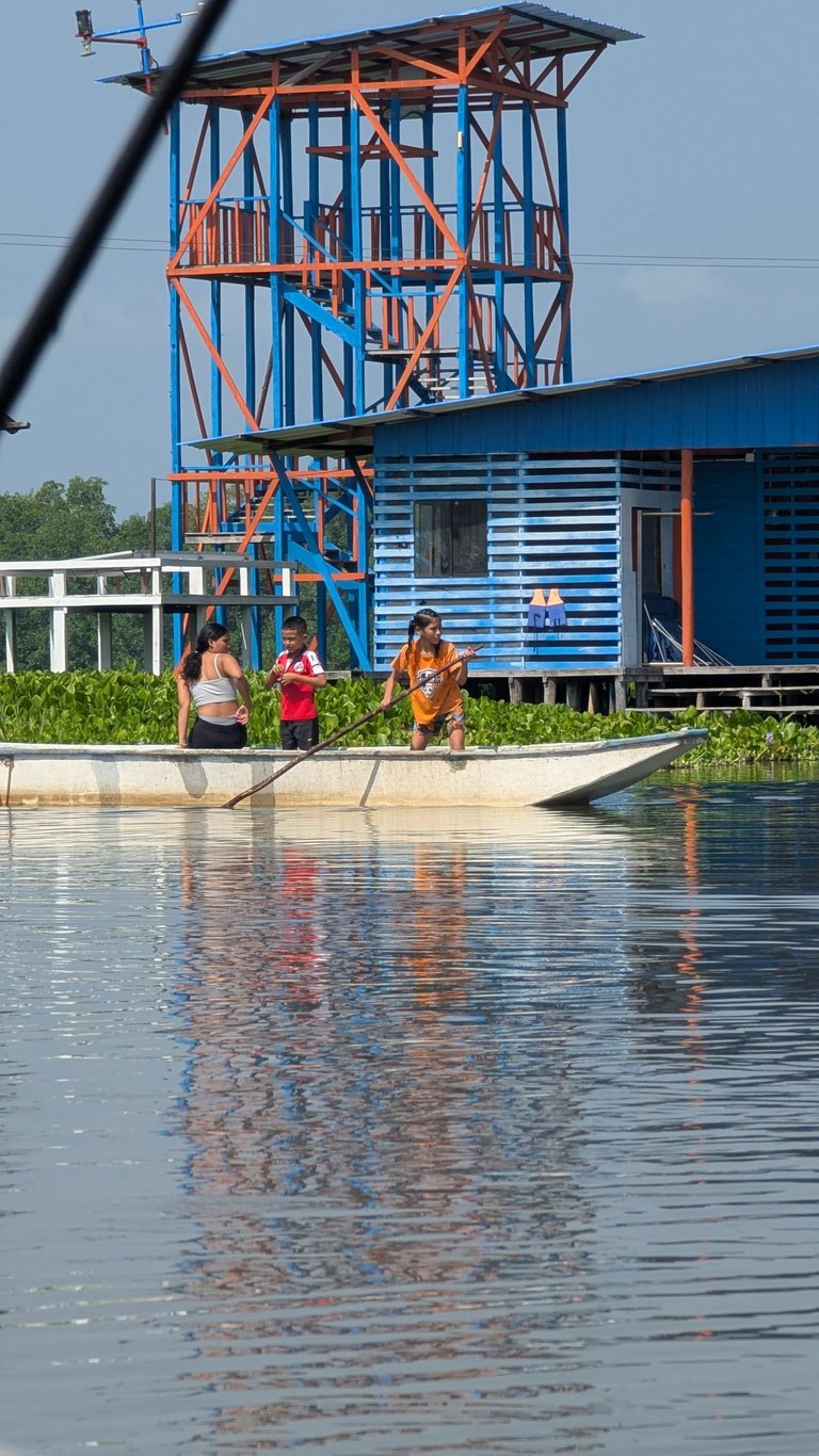 The kids on the Wetlands of Cienaga grande and Nueva Venecia