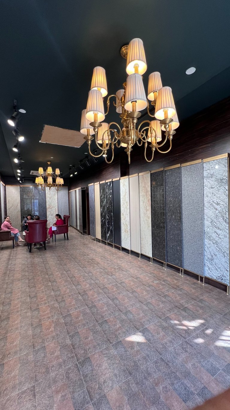 Granite showcase at gold stone granites in mohali.