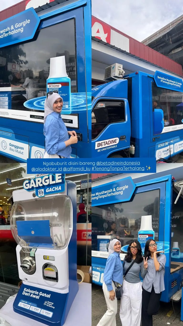 Brand activation Betadine CARegiver dengan gacha machine Omochapy di retail Guardian dan Alfamidi Jabodetabek