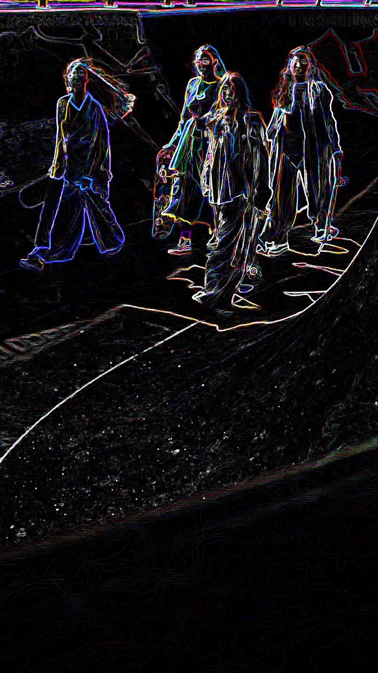 Look vidéo et photo personnalisé néon Galaxy : mode de fusion.