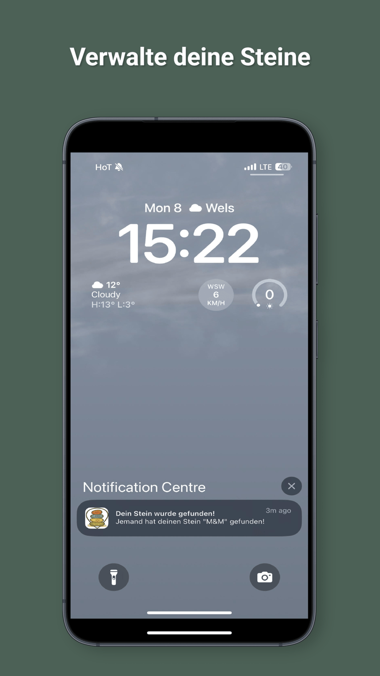 Screeshot einer Benachrichtigung