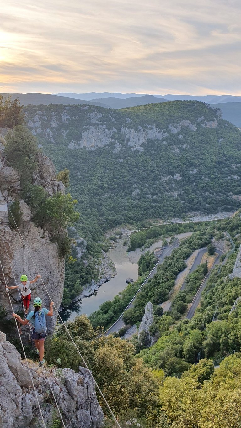 Traversee aerienne au Thaurac