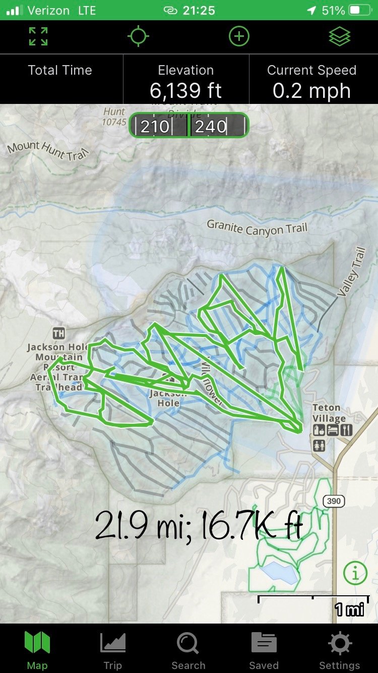 Lance track at Jackson Hole