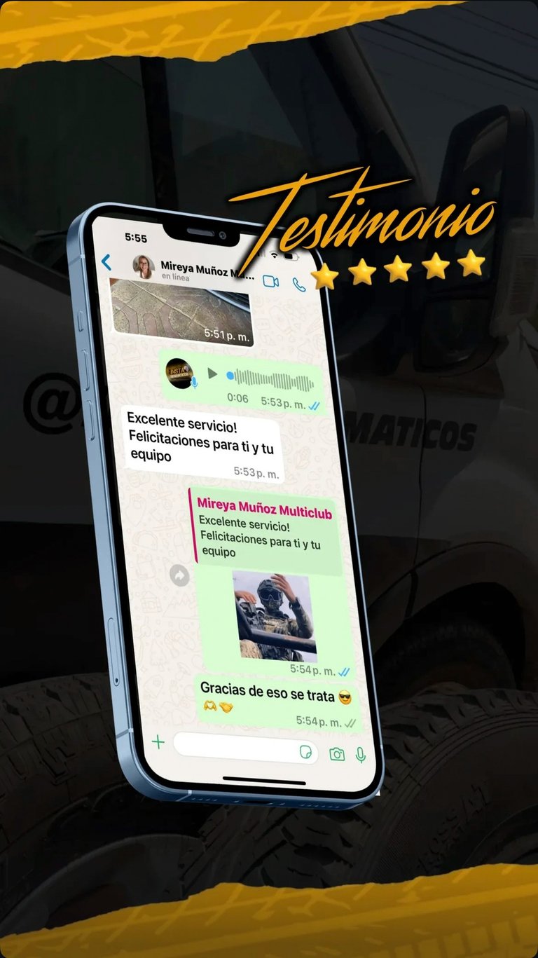 Testimonio 1 de una instalación de neumáticos