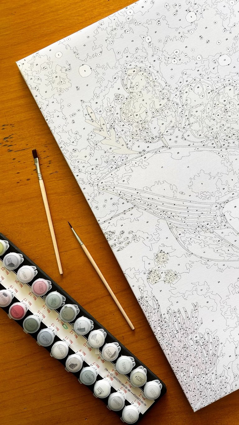 Painting Kit featuring a Whale illustration