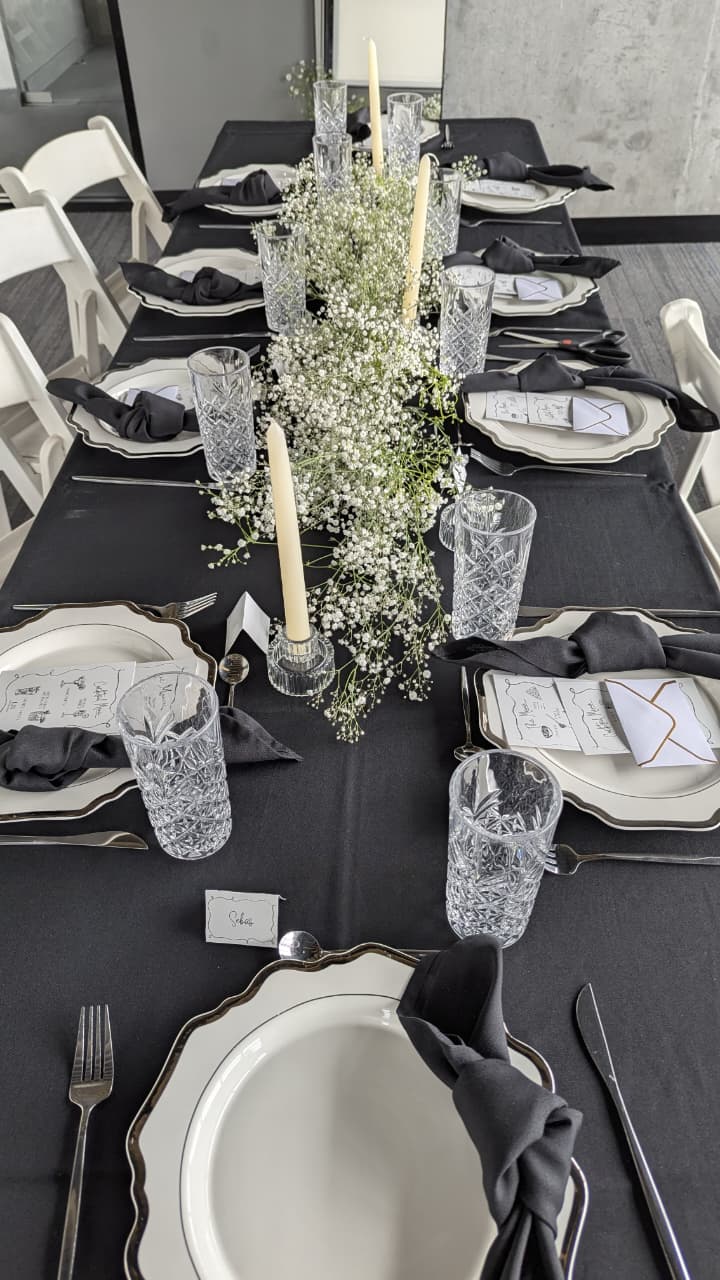 Centro de mesa rectangular diseño floral Amor de Flores