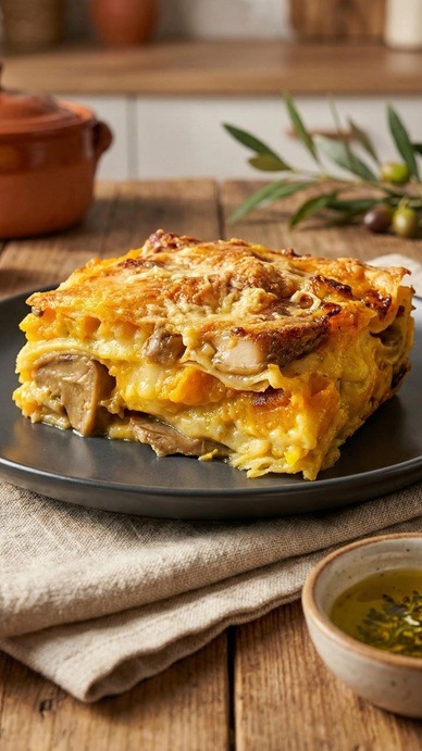 Recipe how to make pumpkin lasagna for lunch