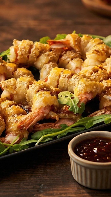 Mediterranean shrimp bites - 3-ingredient shrimp bites, crispy & flavorful