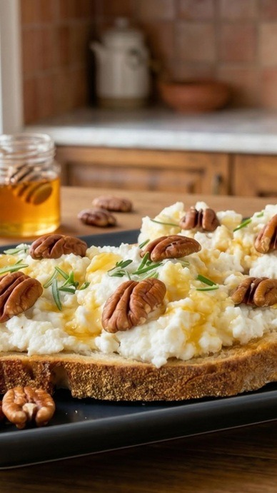 Come fare la bruschetta dolce con ricotta e miele per colazione