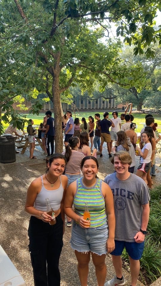 Lovetteers enjoying refreshments at Fun Friday
