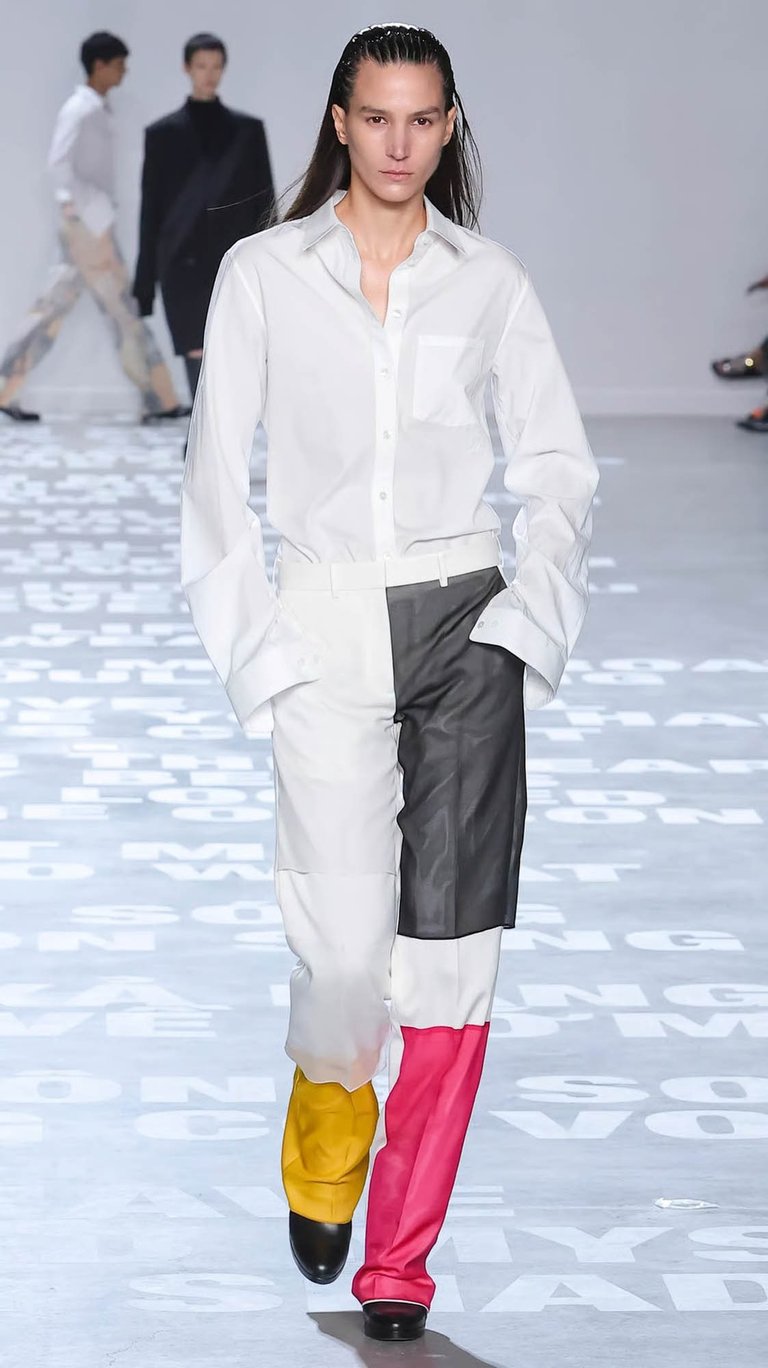 Ann Gior Makeup Artist for Helmut Lang NYFW on model Mijo Mihaljcic