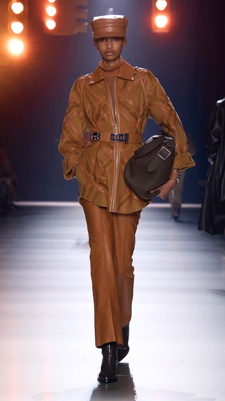 Ann Gior Makeup Artist for Hermès on model Ugbad Abdi