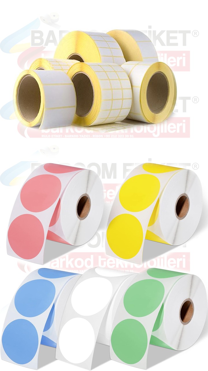 Baskılı Silvermat Metalize Barkod Etiketi