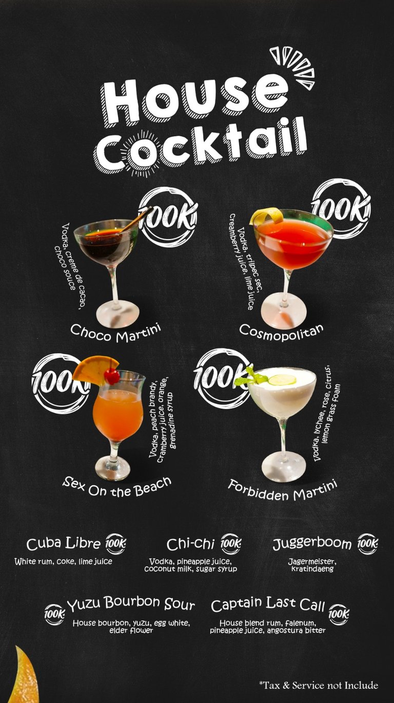 Pilihan House Cocktail di Bistronomix Medan