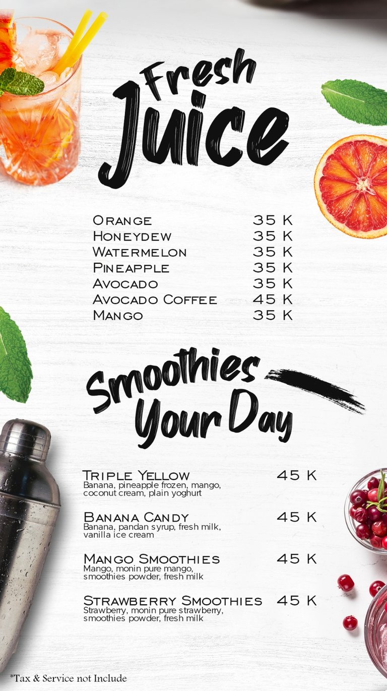 Pilihan Fresh Juice dan Smoothies di Bistronomix Medan