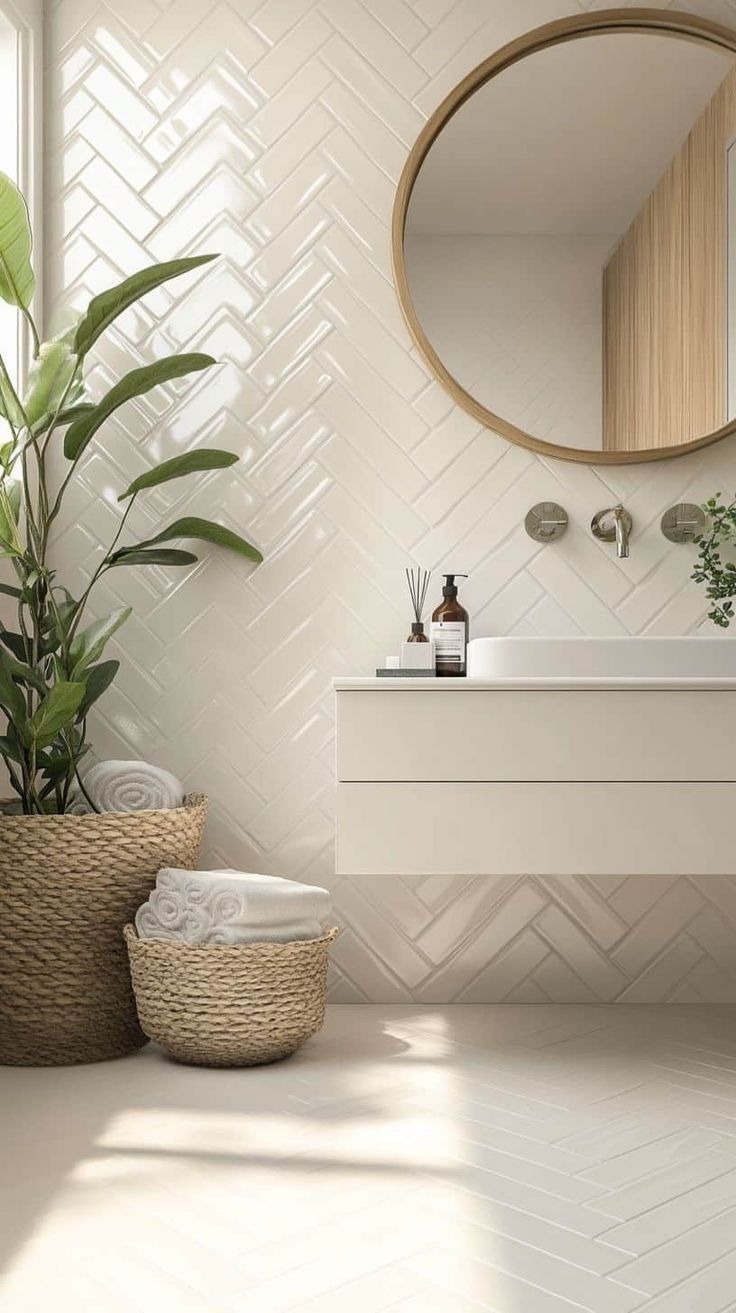 banyo tadilatı sonrası modern iç görünüm