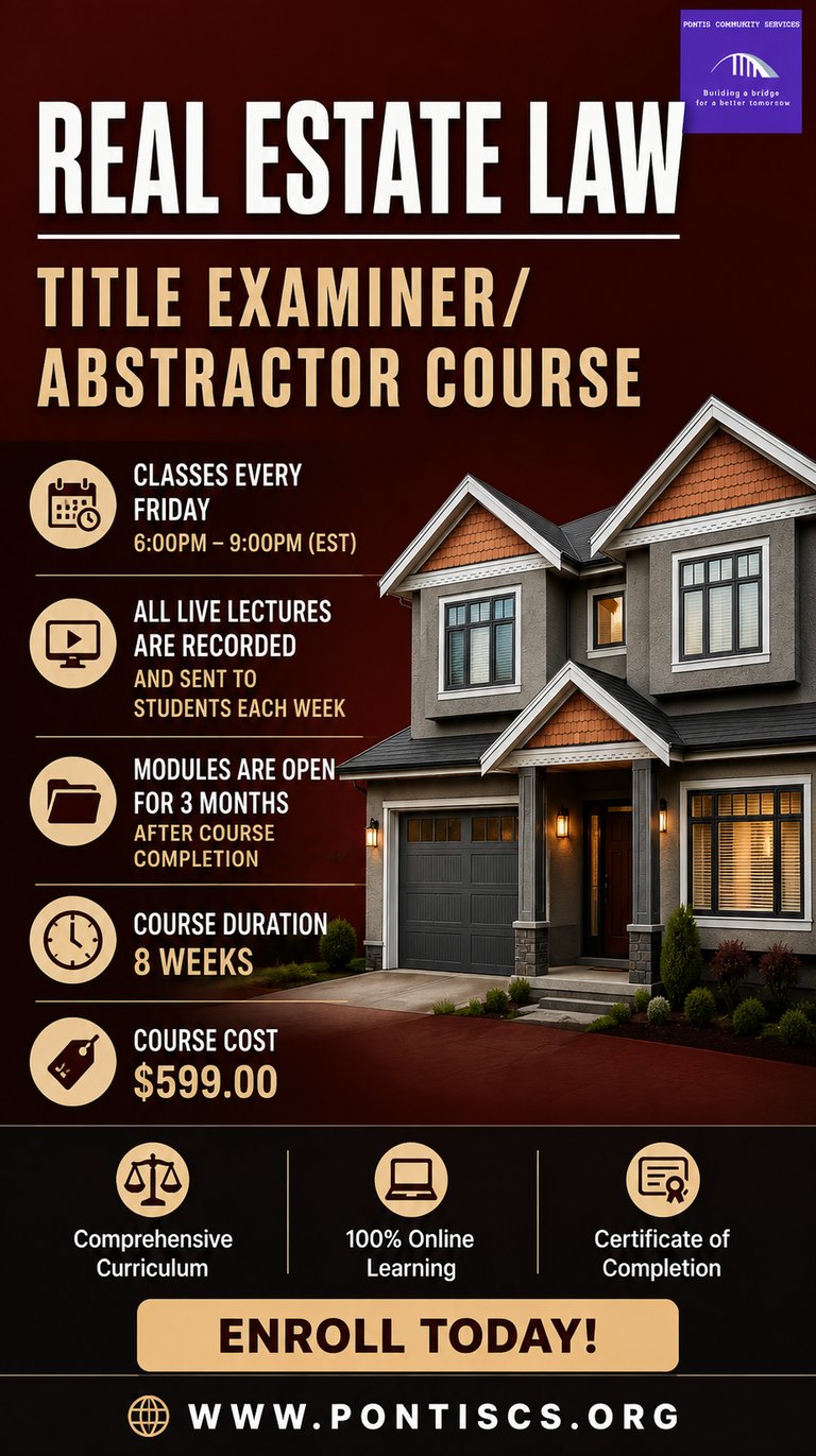 Real Estate Law - Title (Examiner/Abstractor) Course