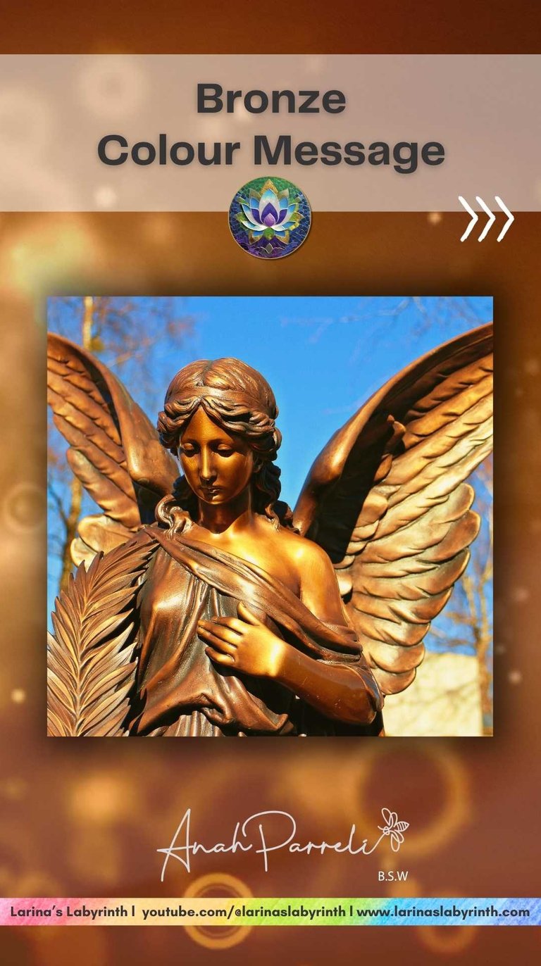 Colour message: Power of Bronze (yellow Brown). Colour Healing, Color Healing