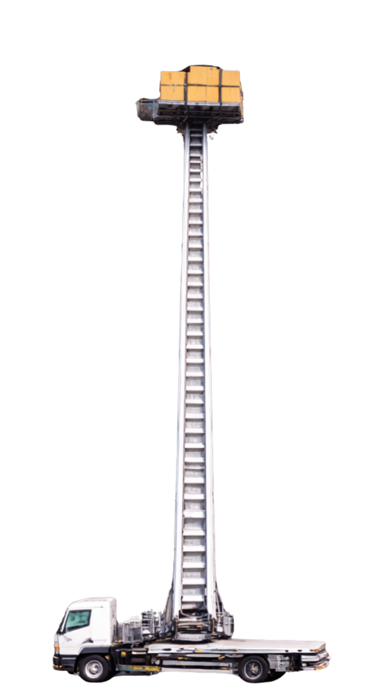 Ladderlift service reaching high floors for safe moving in Belgium