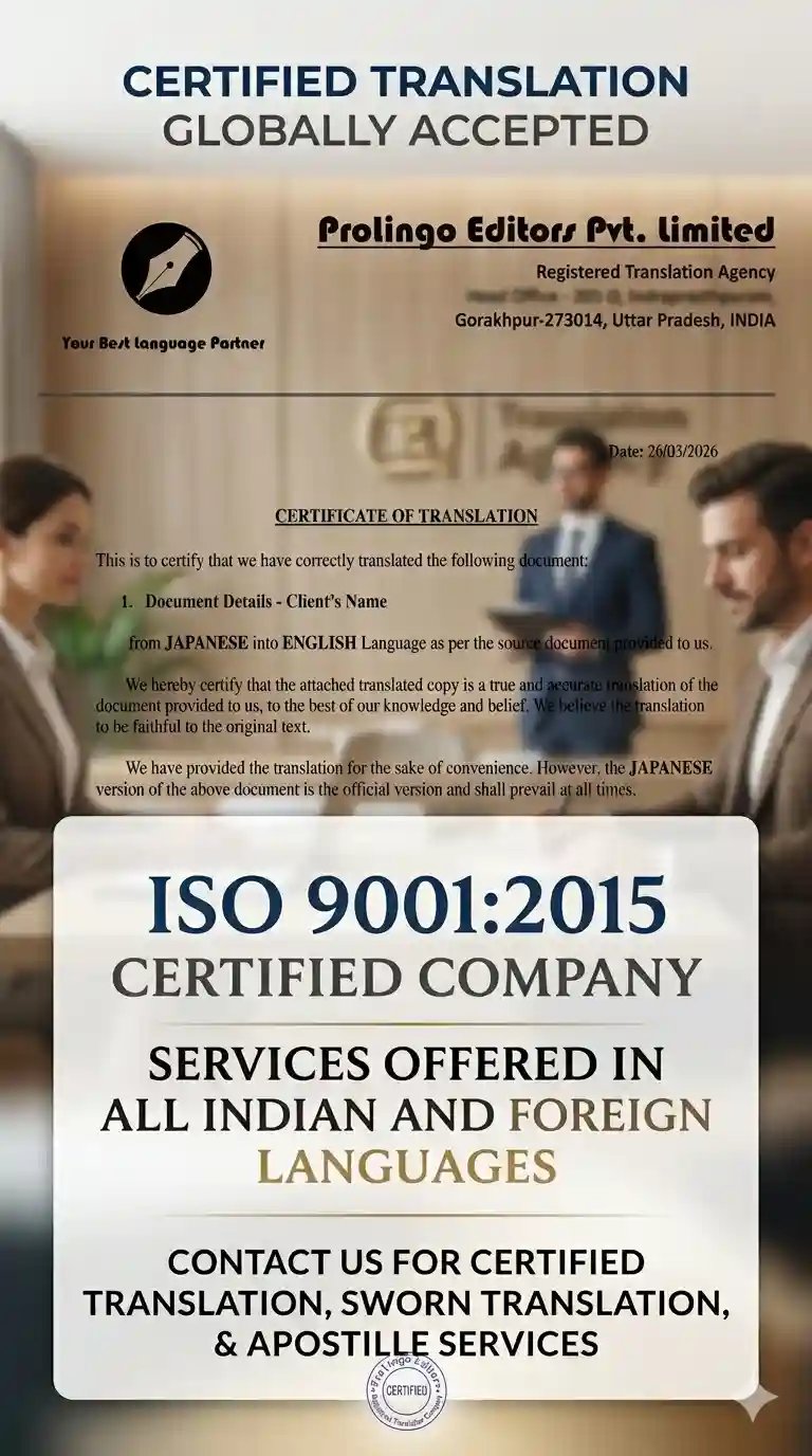 Prolingo Editors: ISO 9001:2015 certified translation services