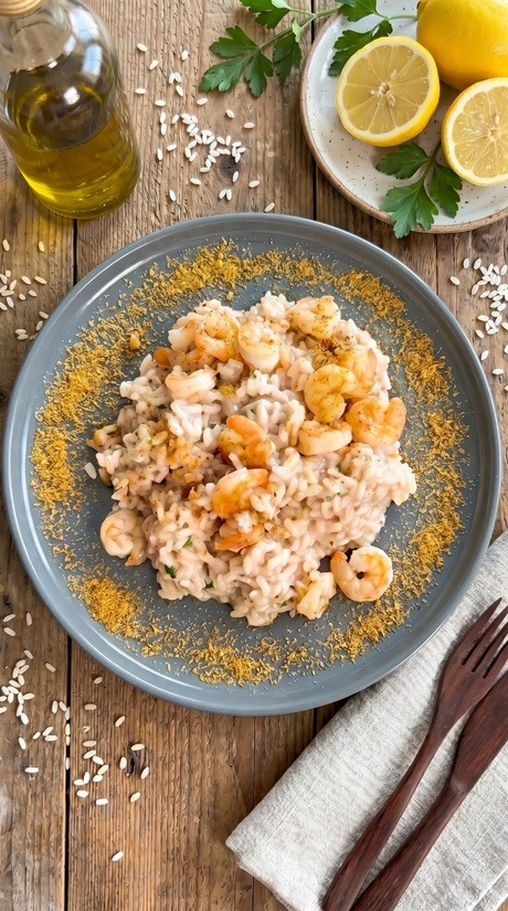 How to make lactose free creamy seafood risotto