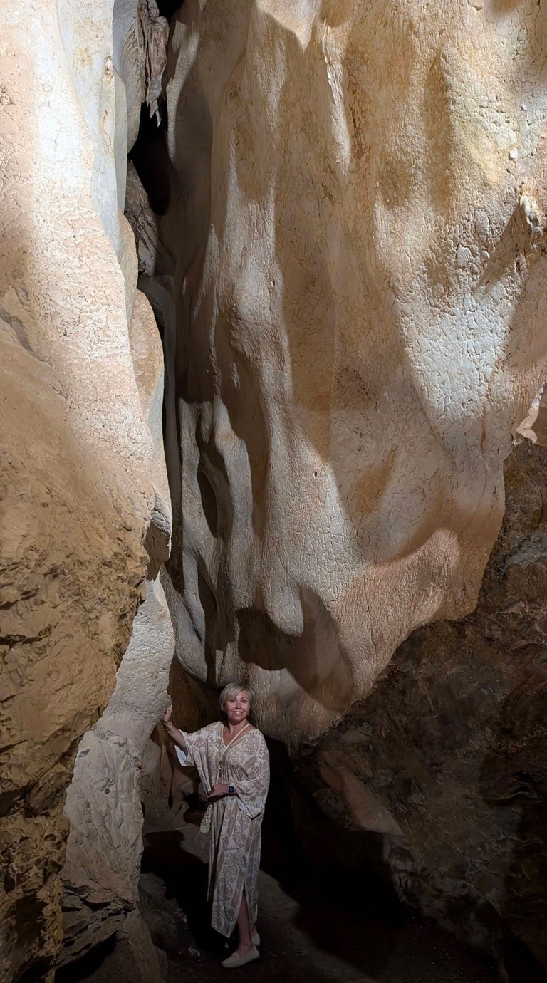 huge cave shaped by the sea