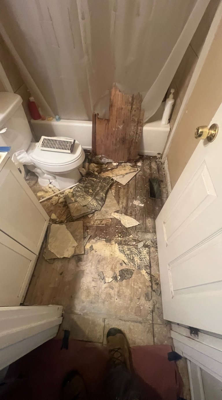 TILE FLOOR DEMOLITION AND PREP